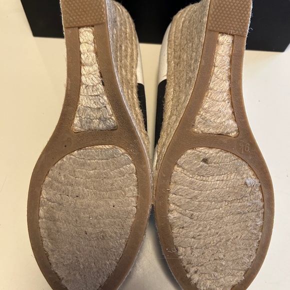 J.Crew black x ivory striped Seville Espadrilles - Picture 4 of 4